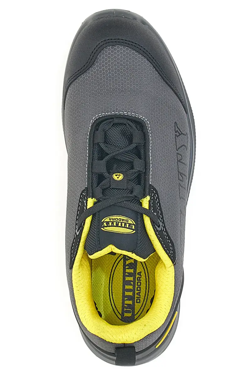 Scarpe antinfortunistiche grigie S1PL FO SR ESD leggere Diadora Smart Softbox Low [GRIGIO ACCIAIO] miniatura 3