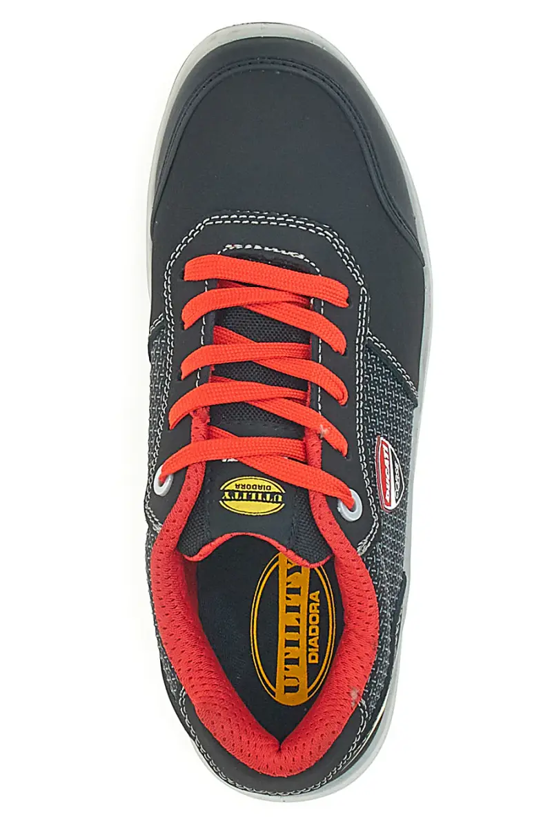 Scarpe antinfortunistiche nere idrorepellenti personalizzate Ducati Corse metal free Diadora Speedy Race Low S3S [NERO miniatura 3