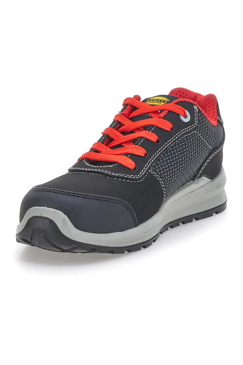 Scarpe antinfortunistiche nere idrorepellenti personalizzate Ducati Corse metal free Diadora Speedy Race Low S3S [NERO miniatura 4