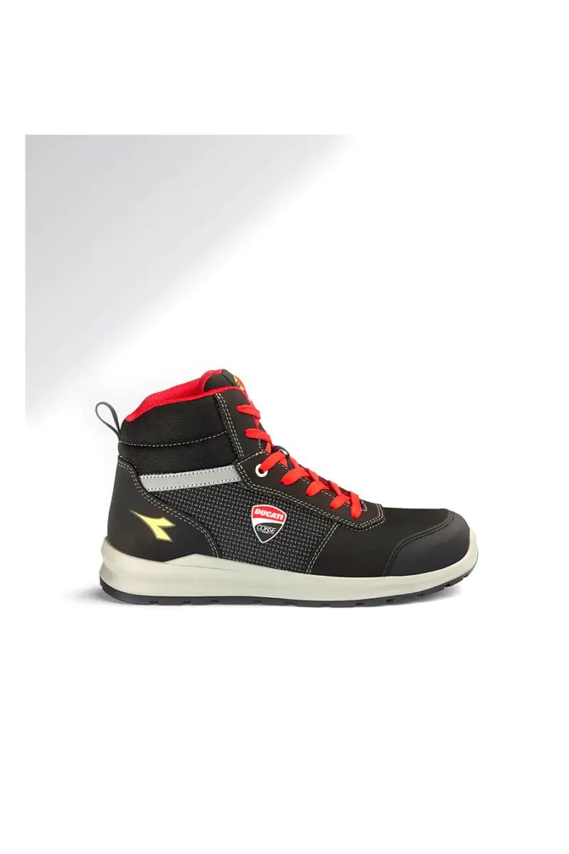 Scarpe antinfortunistiche nere mid-cut idrorepellenti Diadora Speedy Mid S3S [NERO