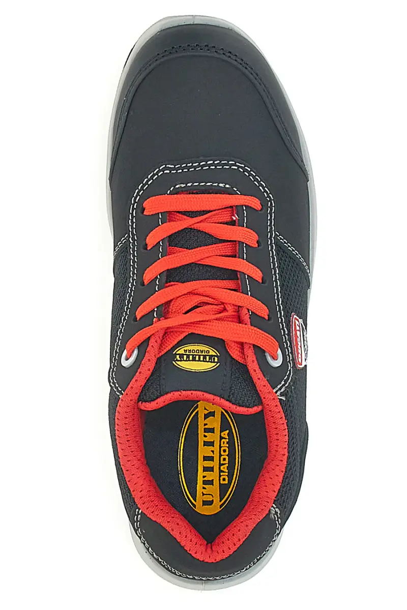 Scarpe antinfortunistiche nere personalizzate Ducati Corse metal free Diadora Speedy Race Low S1PS [NERO miniatura 3