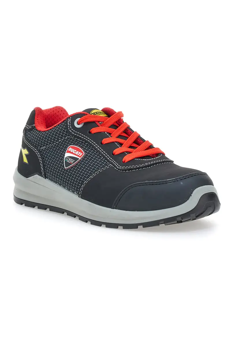Scarpe antinfortunistiche nere S3S FO SR SC MET FREE traspiranti Diadora Speedy Race Low [NERO miniatura 2