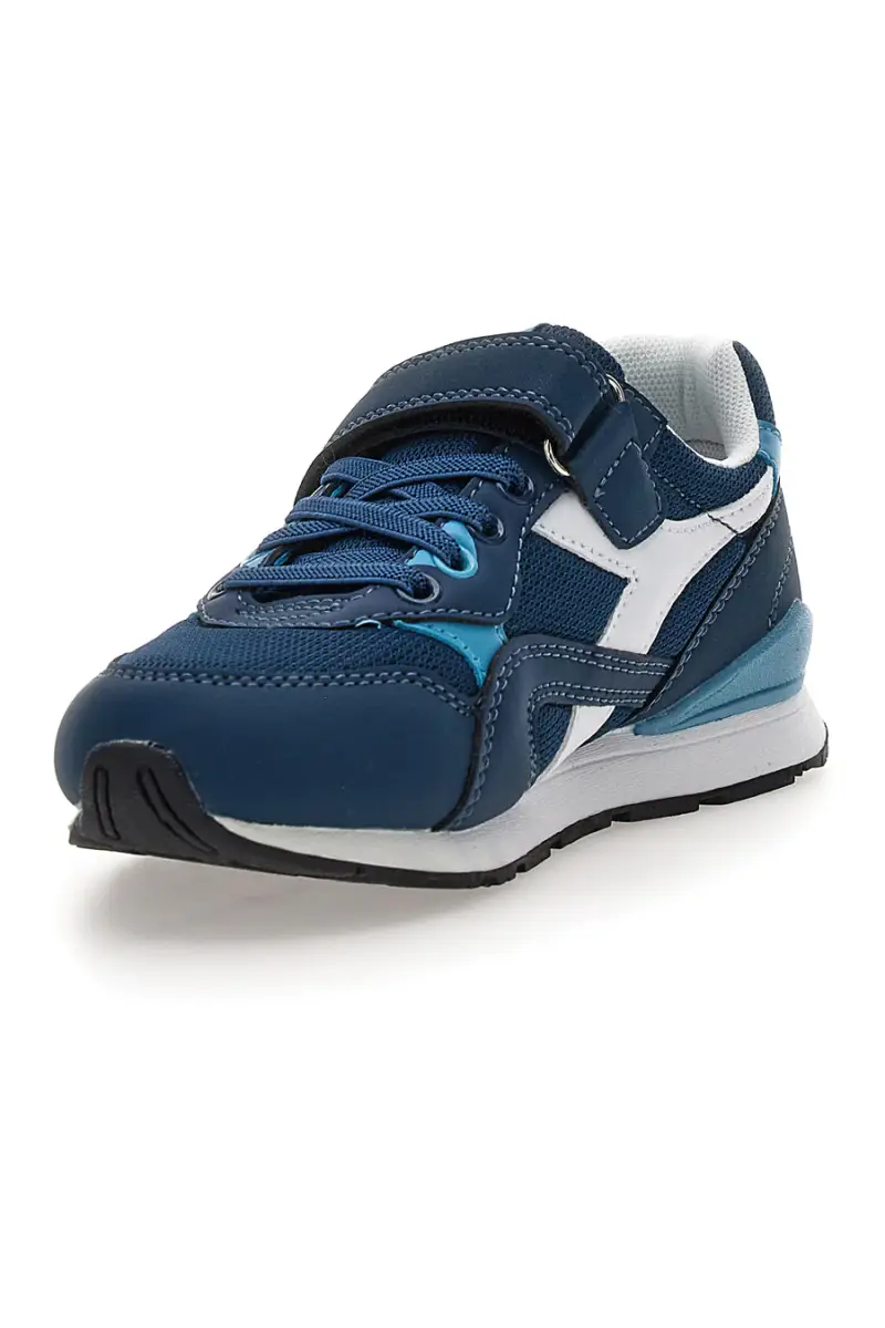 Scarpe blu con strappo in materie sintetiche Diadora N.92 ps [BLUE] miniatura 3