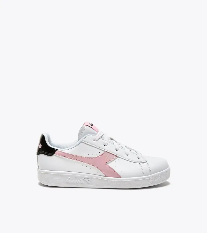 Scarpe ragazza diadora game gs - bianco/rosa | Diadora