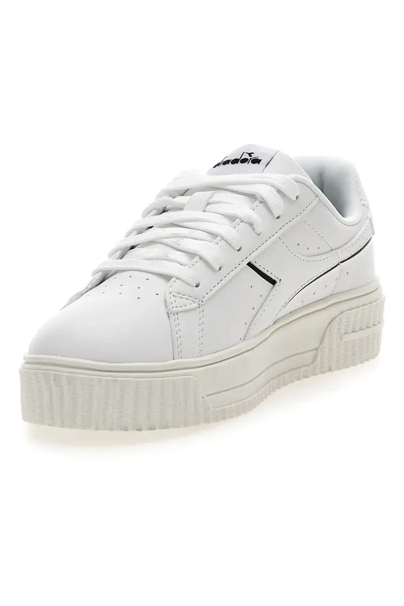 Sneaker da donna bianche con platform Diadora Jace Double Wn [BIANCO] miniatura 3