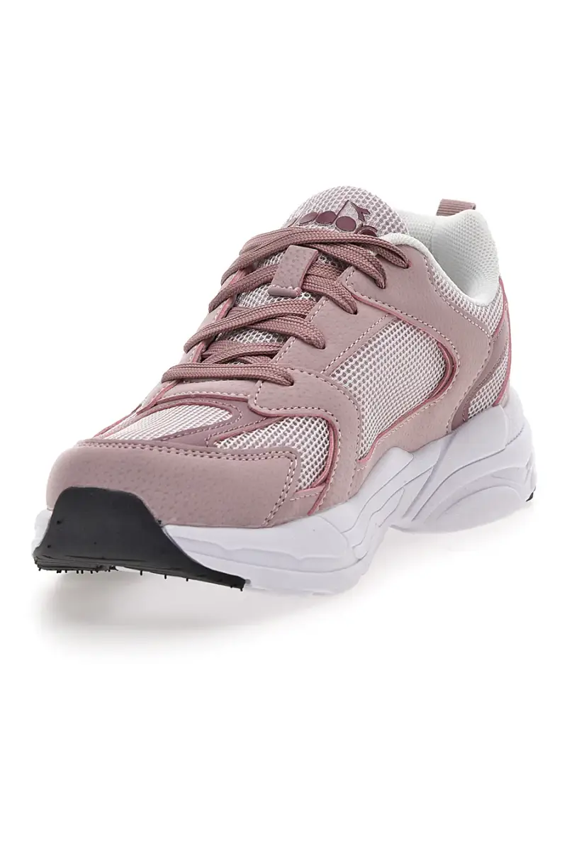 Sneaker da ragazza rosa con inserti a contrasto Diadora Alley GS [ROSA] miniatura 3
