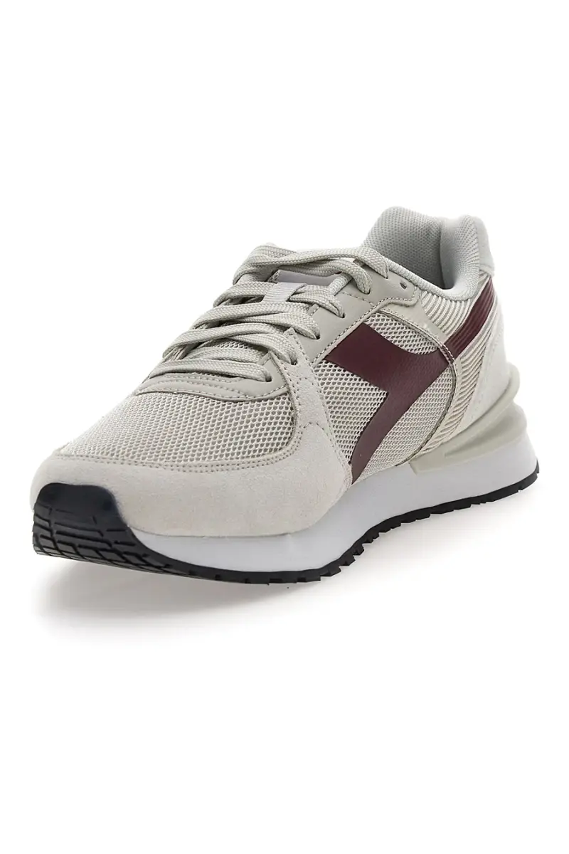 Sneakers beige e bordeaux DD Comfort Diadora Fenice [BEIGE] miniatura 3