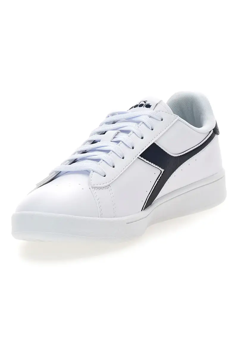 Sneakers bianche con dettagli blu Diadora 178327 C4656 [BIANCO] miniatura 4
