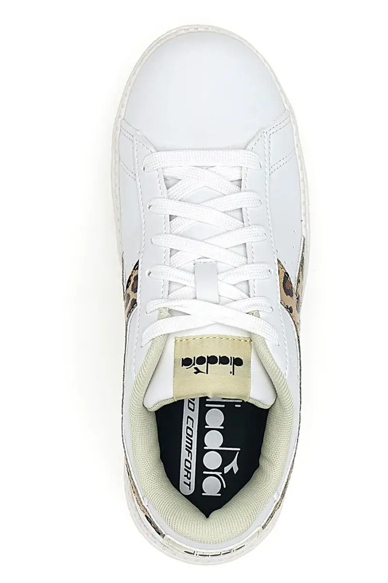 Sneakers bianche con dettaglio animalier Diadora Jace Jungle [BIANCO miniatura 3
