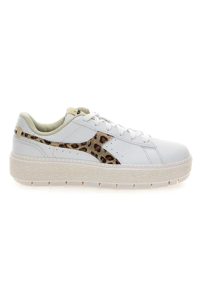 Sneakers bianche con dettaglio animalier Diadora Jace Jungle [BIANCO