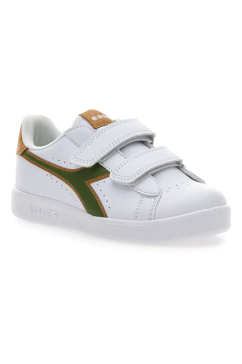 Sneakers bianche con velcro Diadora Game P PS [BIANCO] miniatura 2
