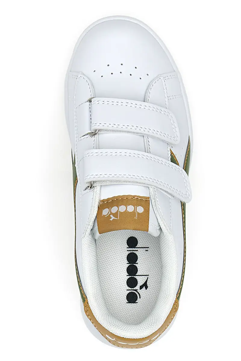 Sneakers bianche con velcro Diadora Game P PS [BIANCO] miniatura 3