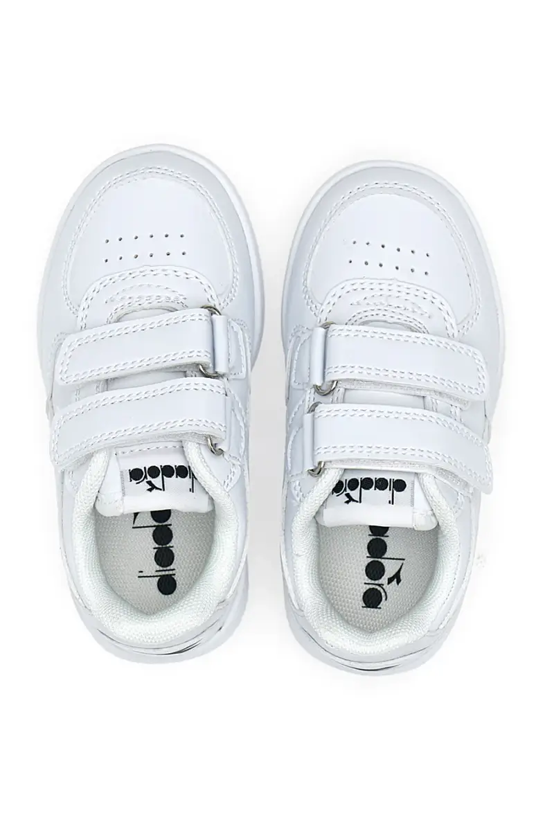 Sneakers bianche con velcro Diadora Raptor Low TD [BIANCO] miniatura 3