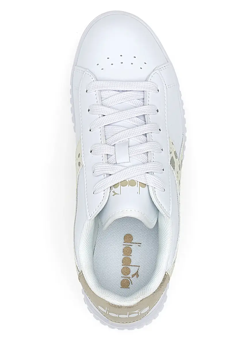 Sneakers bianche Diadora Game Stop Moon GS [BIANCO] miniatura 3