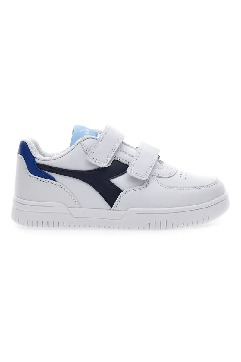 Sneakers bianche e blu con velcro DIADORA RAPTOR LOW PS [BIANCO]