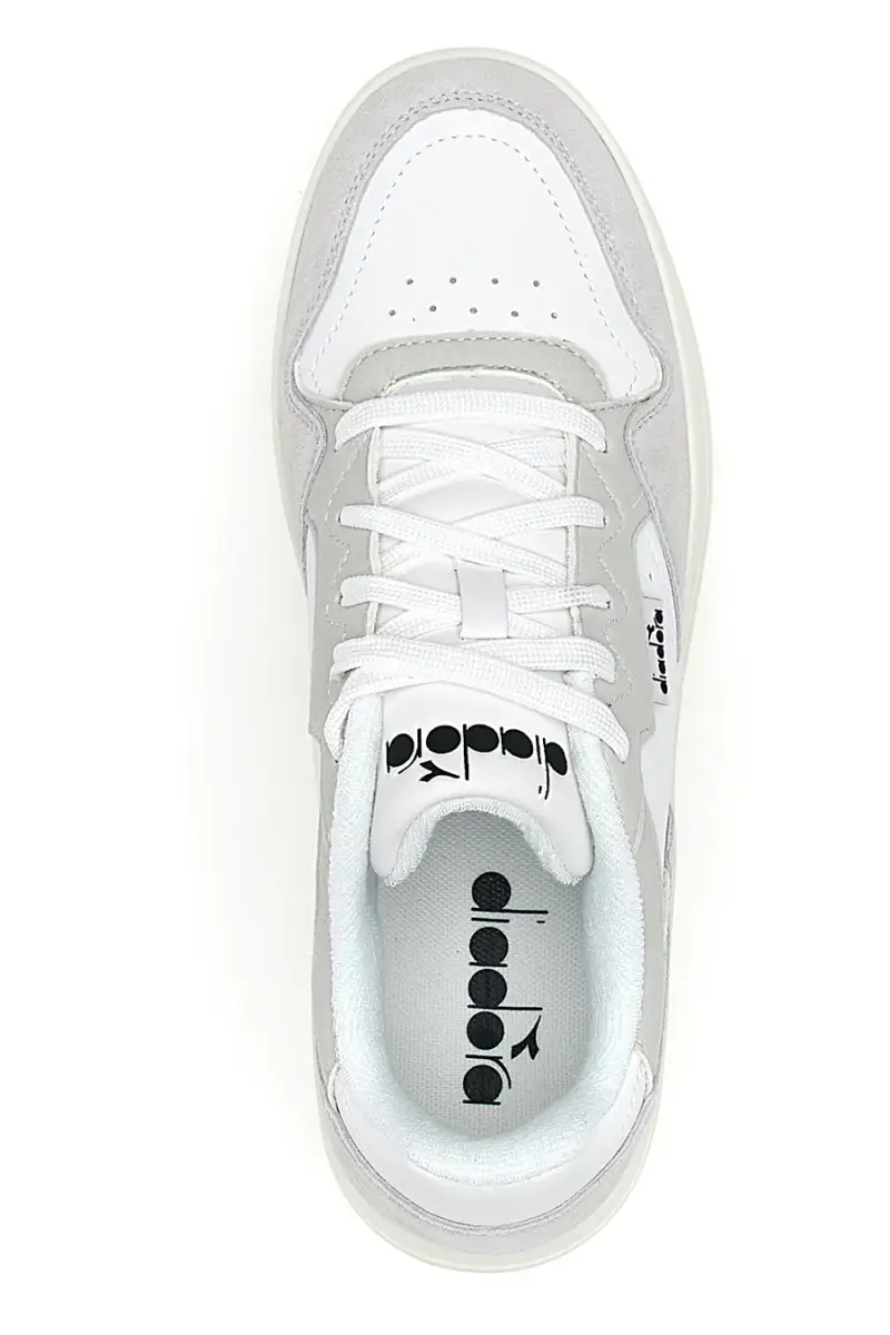 Sneakers bianche inserti a contrasto in pelle Diadora Ginger S [BIANCO miniatura 3