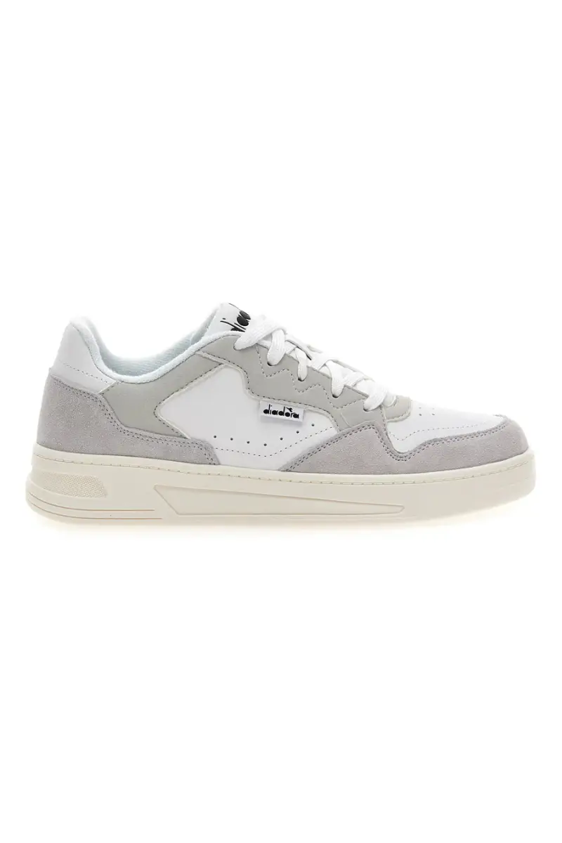 Sneakers bianche inserti a contrasto in pelle Diadora Ginger S [BIANCO