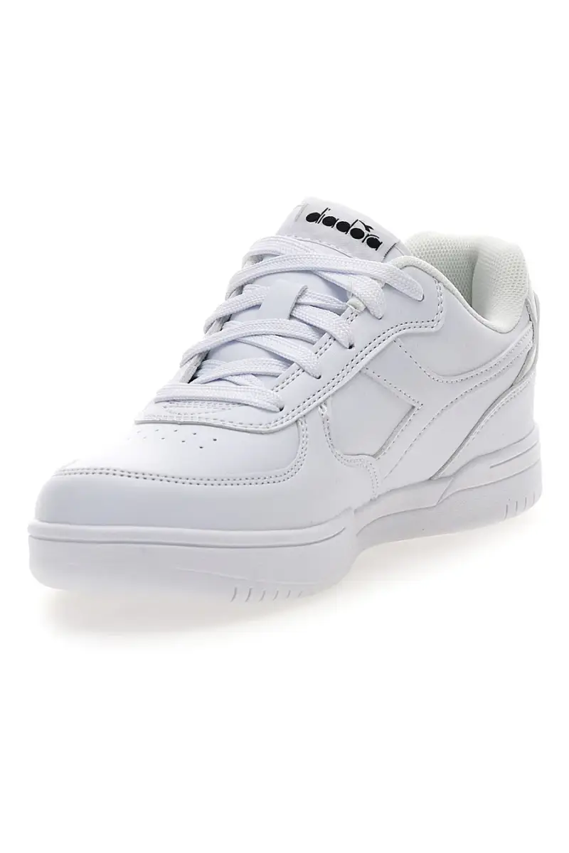 Sneakers bianche stile tennis Diadora Raptor Low GS [BIANCO] miniatura 4