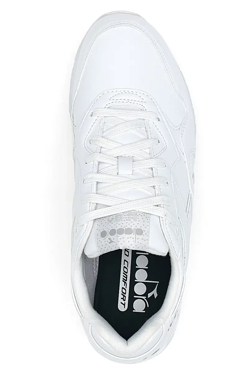Sneakers bianche tomaia liscia Diadora N 92 L [BIANCO] miniatura 3