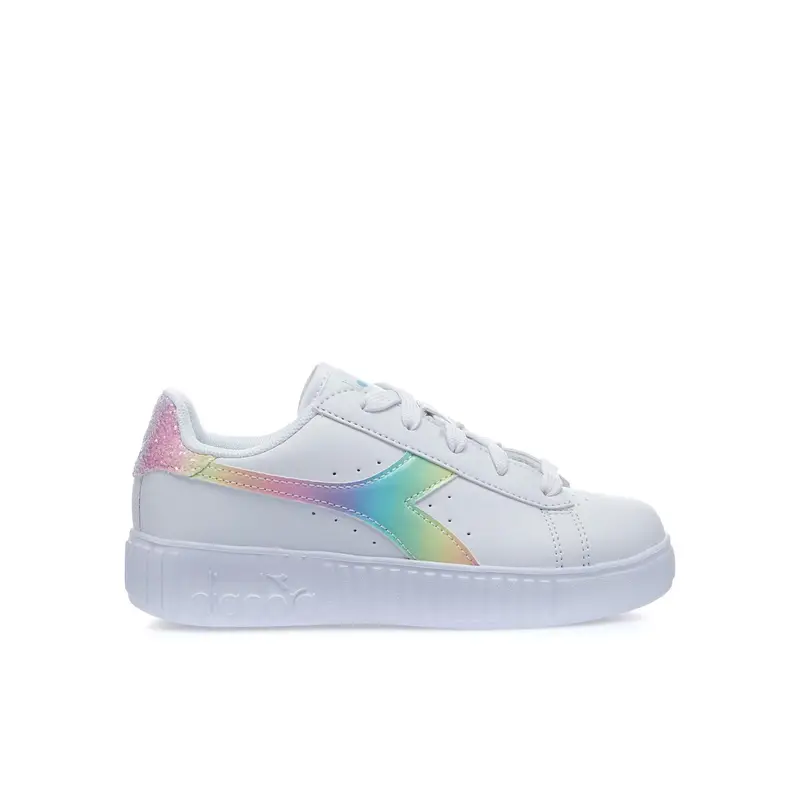 Sneakers bimba bianche da ginnastica Game Step Bloom
