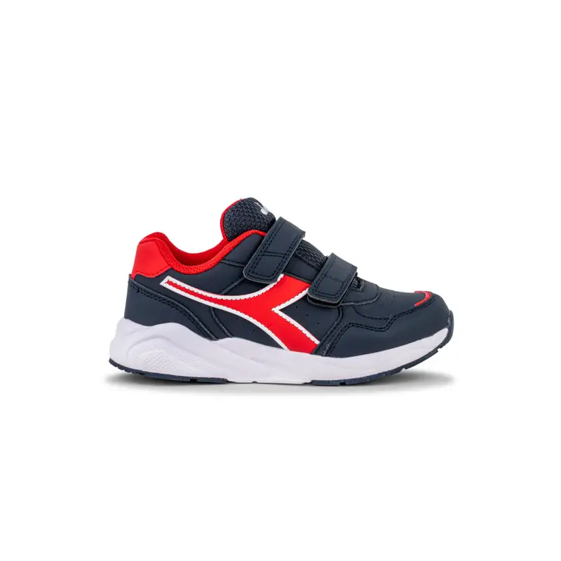 Sneakers bimbo blu e rosse da ginnastica Falcon 5 con velcro