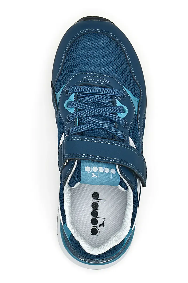 Sneakers blu con velcro Diadora N.92 PS [BLU] miniatura 3