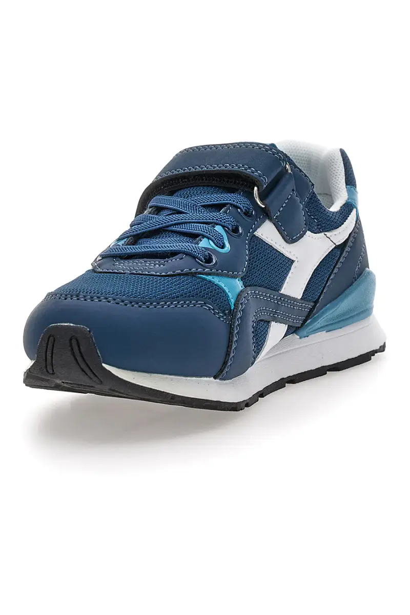 Sneakers blu con velcro Diadora N.92 PS [BLU] miniatura 4