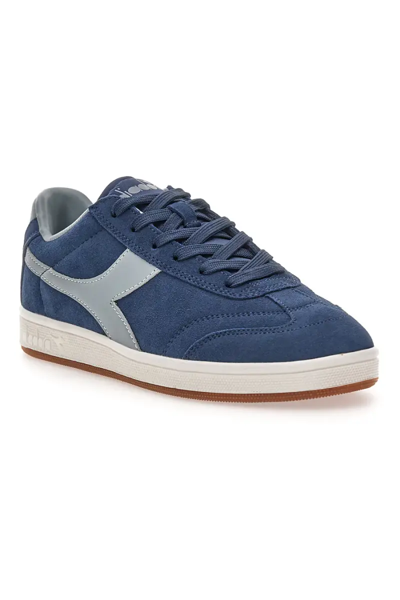 Sneakers blu in suede con dettagli grigi Diadora Kick [BLUE] miniatura 2