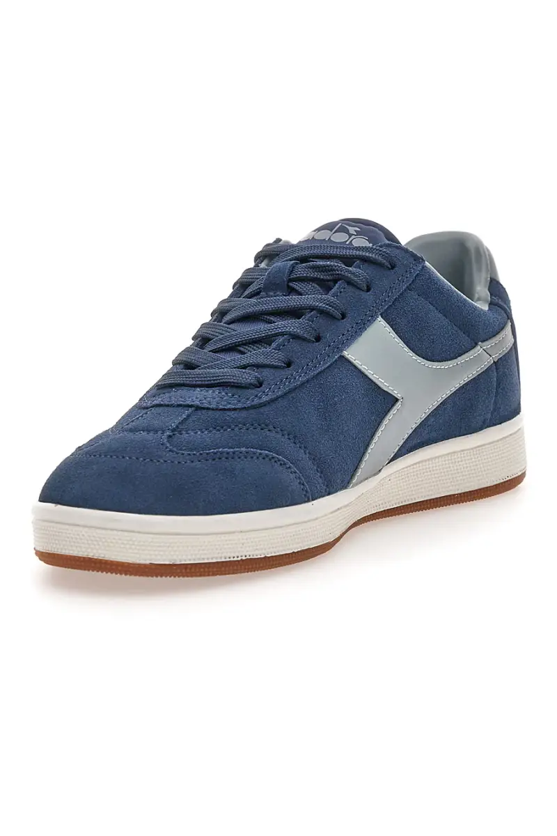 Sneakers blu in suede con dettagli grigi Diadora Kick [BLUE] miniatura 3