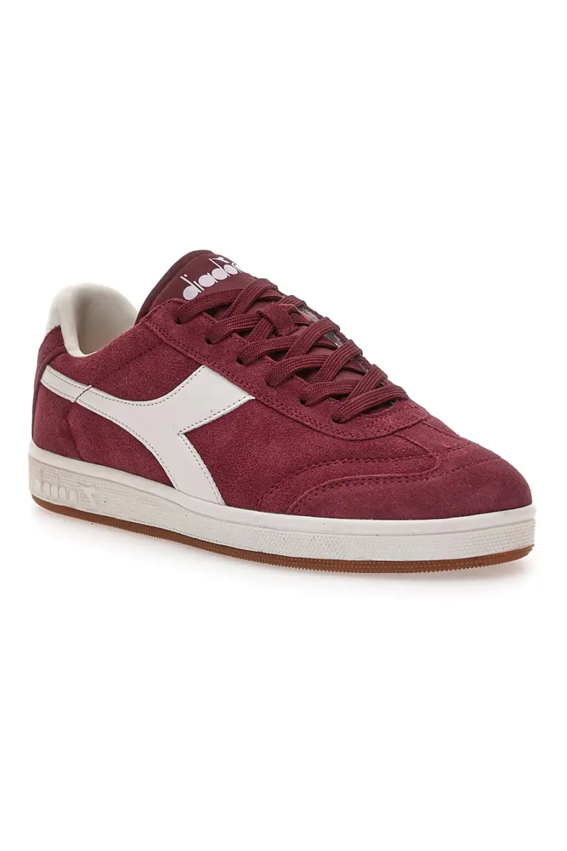 Sneakers bordeaux in tessuto scamosciato Diadora Kick [BORDEAUX] miniatura 2