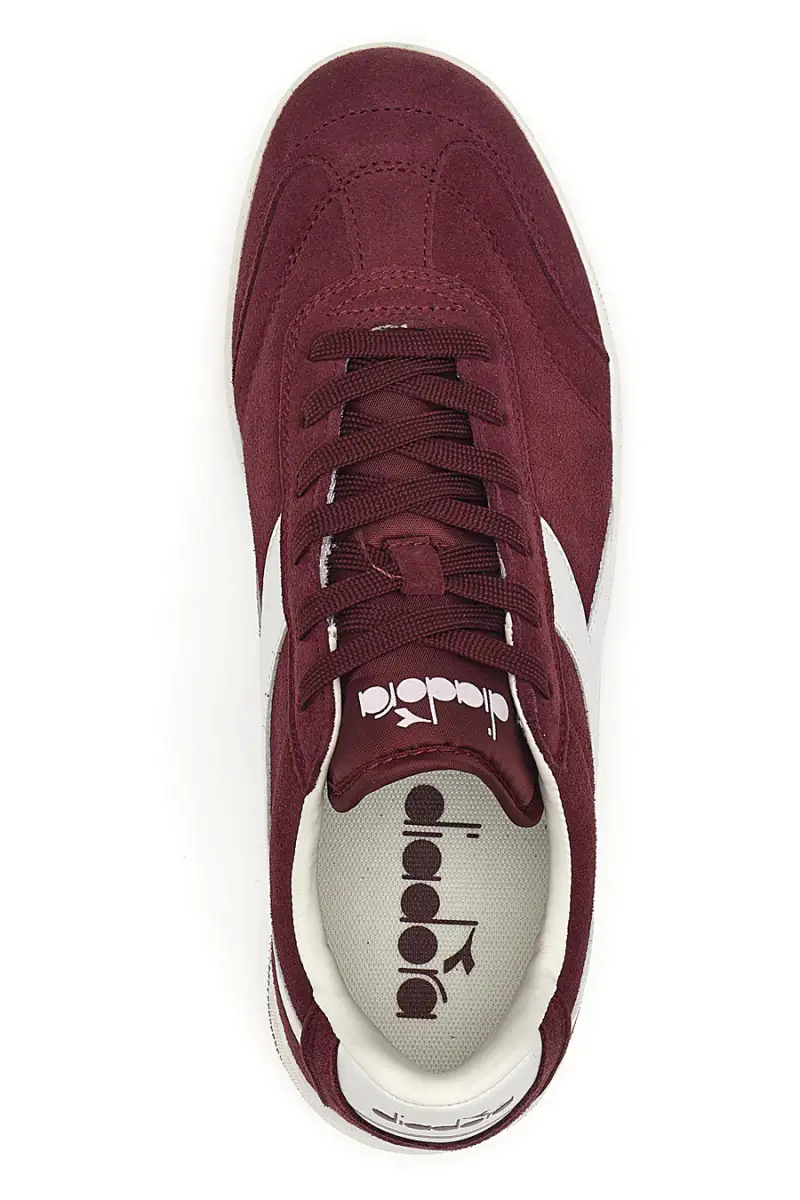 Sneakers bordeaux in tessuto scamosciato Diadora Kick [BORDEAUX] miniatura 3
