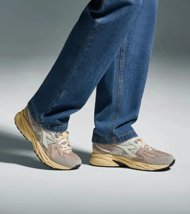 Diadora Sneakers chunky beige e grigio miniatura 2