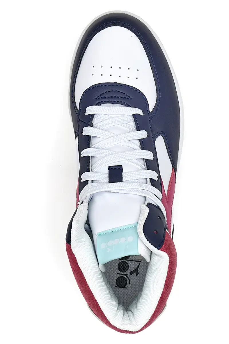 Sneakers Diadora Raptor Mid GS Bianche, Blu e Fuxia [BLU] miniatura 5