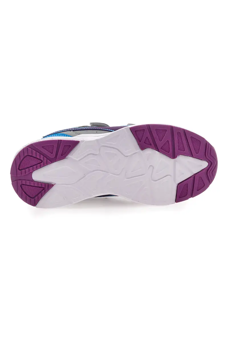 Sneakers grigie con velcro Diadora Falcon 5 SL JR V [GRIGIO] miniatura 5