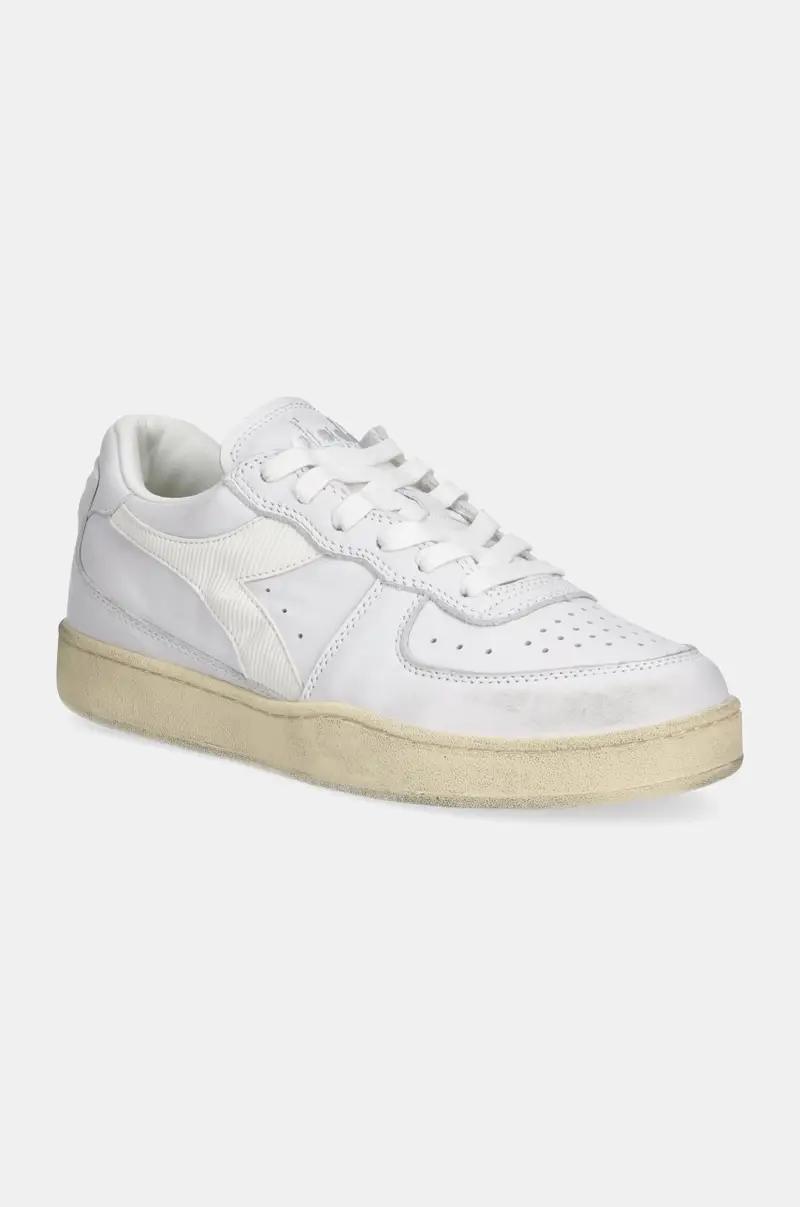 sneakers in pelle Mi Basket Low Used colore bianco 201.181233.C0657