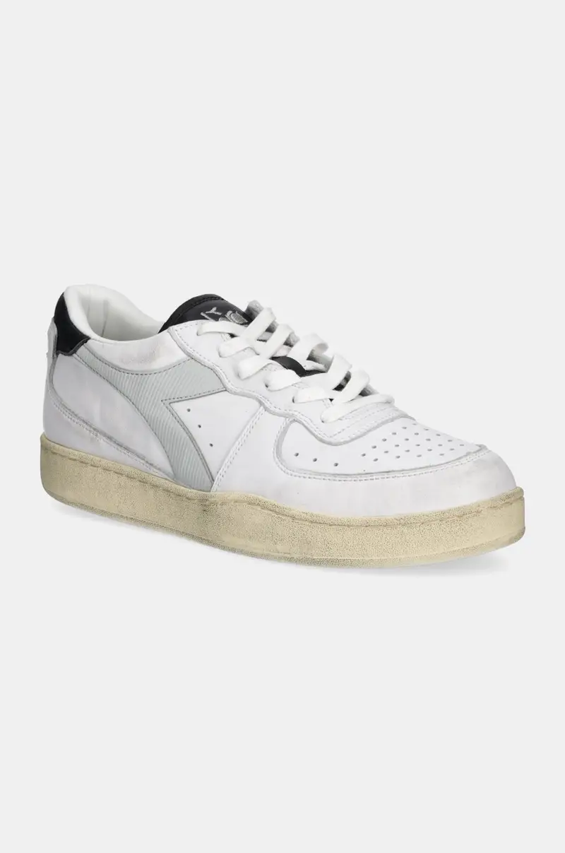 sneakers in pelle Mi Basket Low Used colore bianco 201.181233.C9304