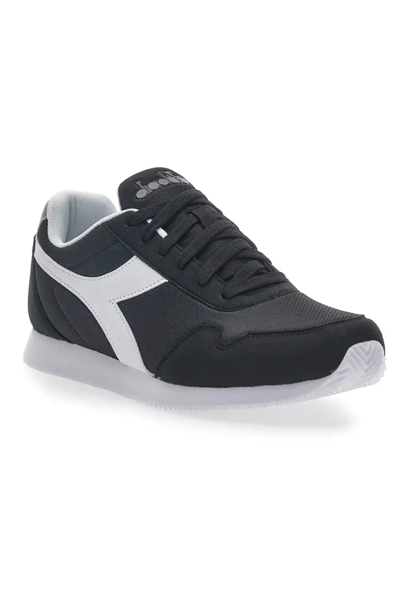 Sneakers Nere Con Logo Bianco Diadora Simple Run [NERO] miniatura 2