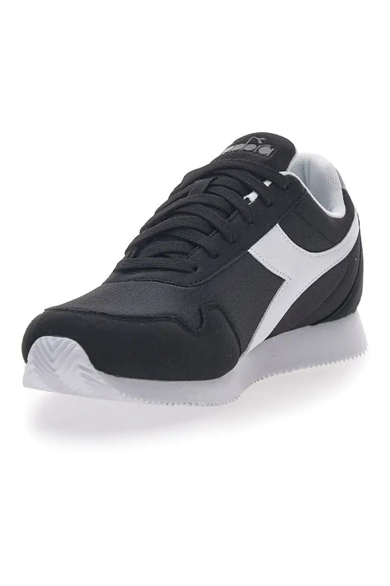 Sneakers Nere Con Logo Bianco Diadora Simple Run [NERO] miniatura 3
