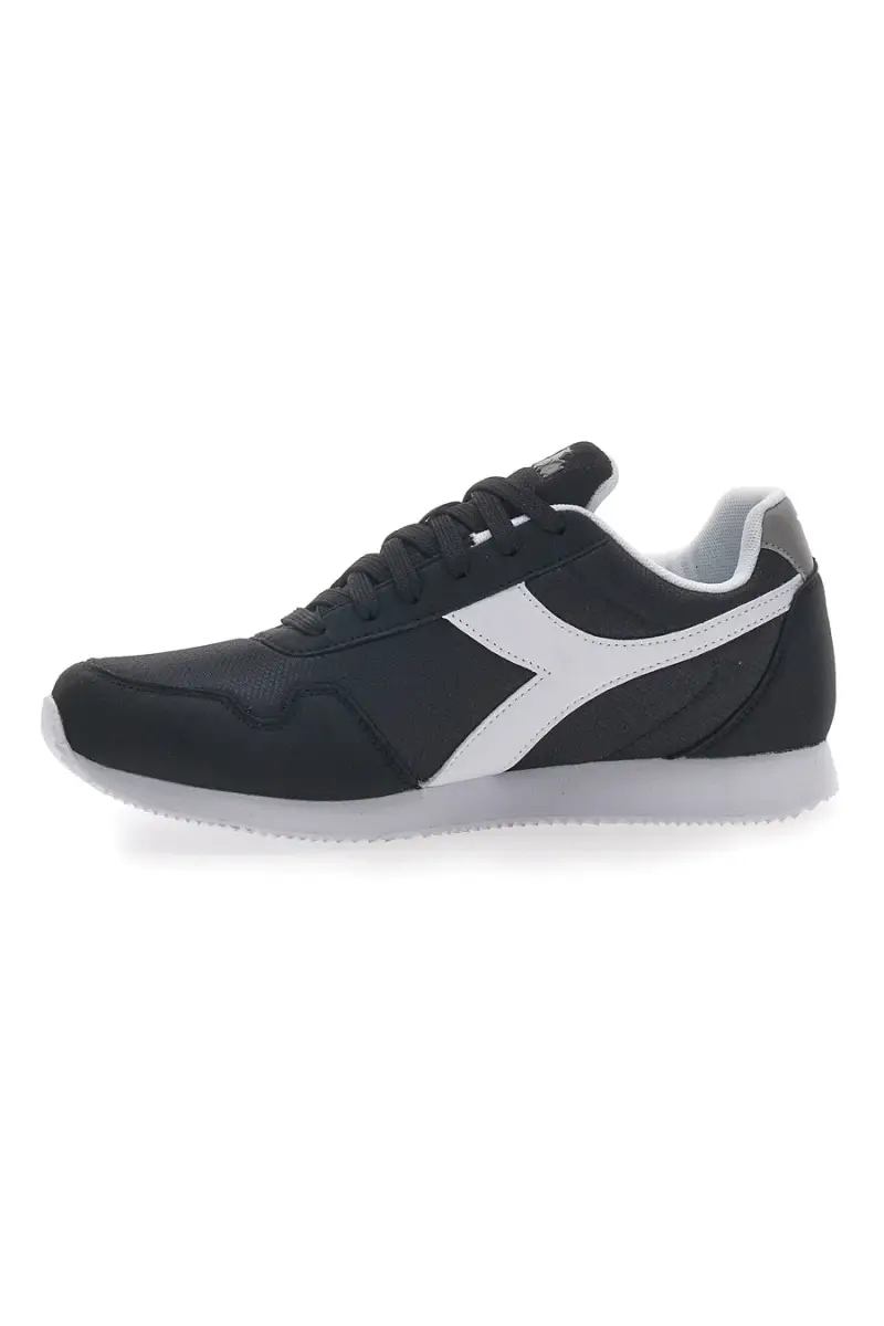Sneakers Nere Con Logo Bianco Diadora Simple Run [NERO] miniatura 4