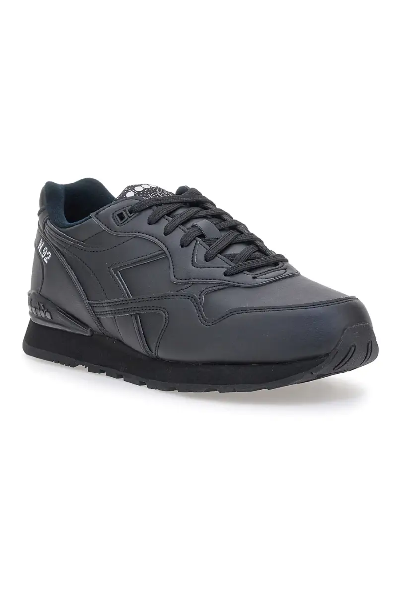Sneakers nere tomaia liscia Diadora N 92 L [NERO] miniatura 2
