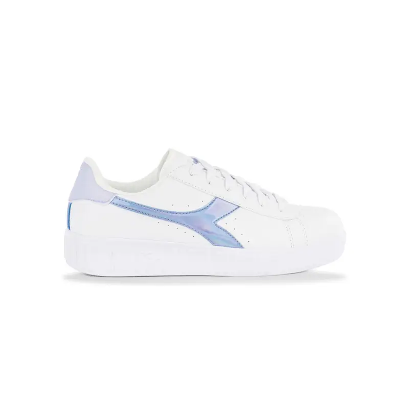 Sneakers tennis bianche e azzurre Game Step da ragazza
