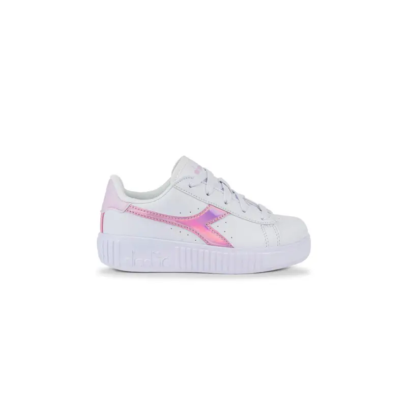 Sneakers tennis bianche e fucsia Game Step da bambina