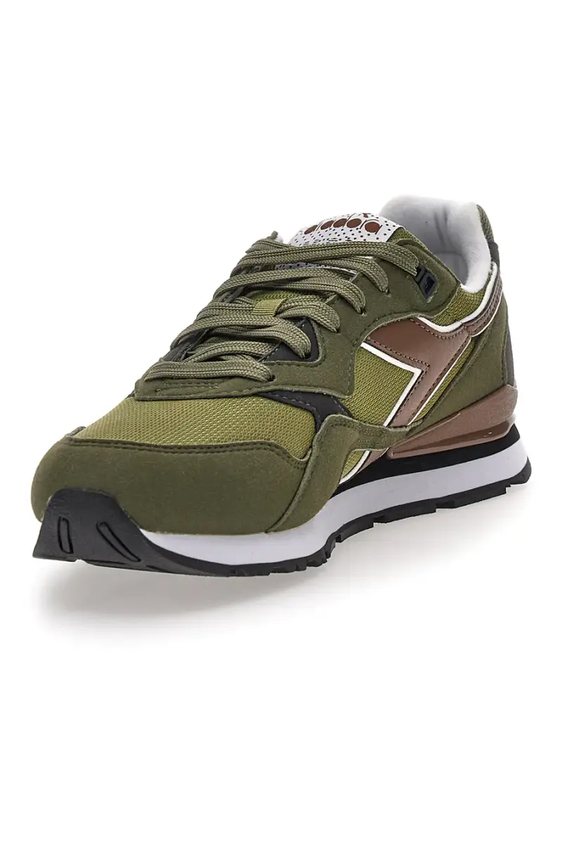 Sneakers verde militare inserti a contrasto Diadora N 92 [VERDE AVOCADO] miniatura 4
