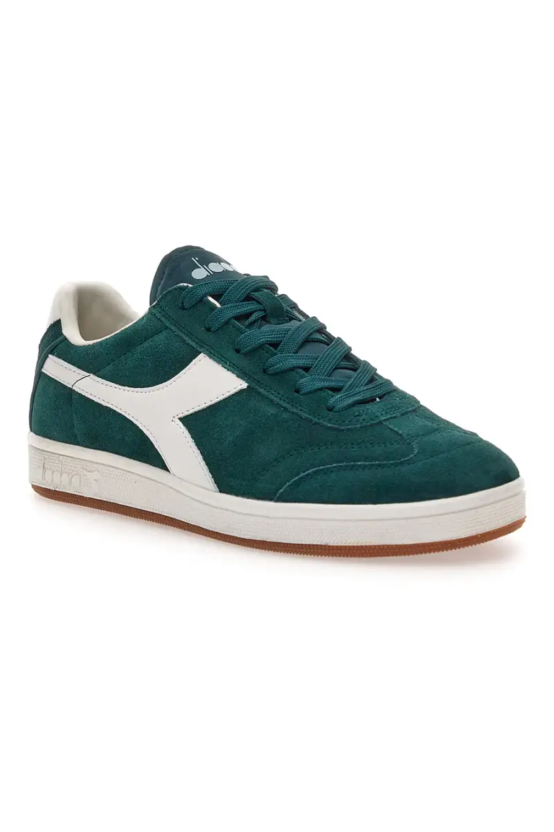Sneakers verdi in suede con logo laterale Diadora Kick [VERDE] miniatura 2
