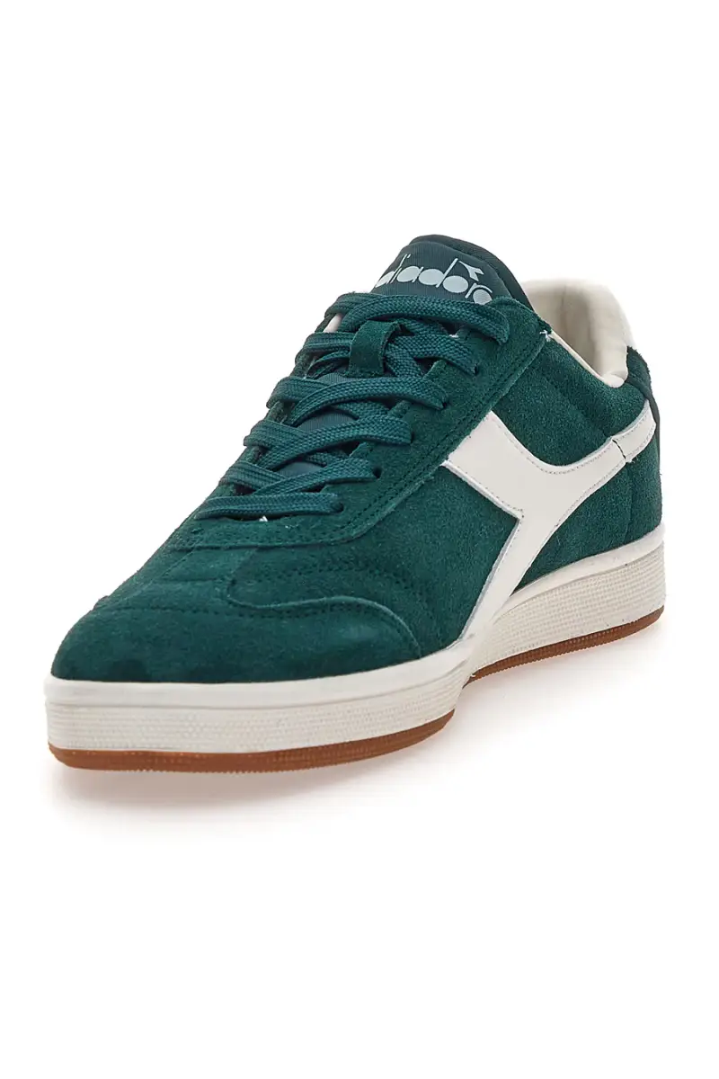 Sneakers verdi in suede con logo laterale Diadora Kick [VERDE] miniatura 3
