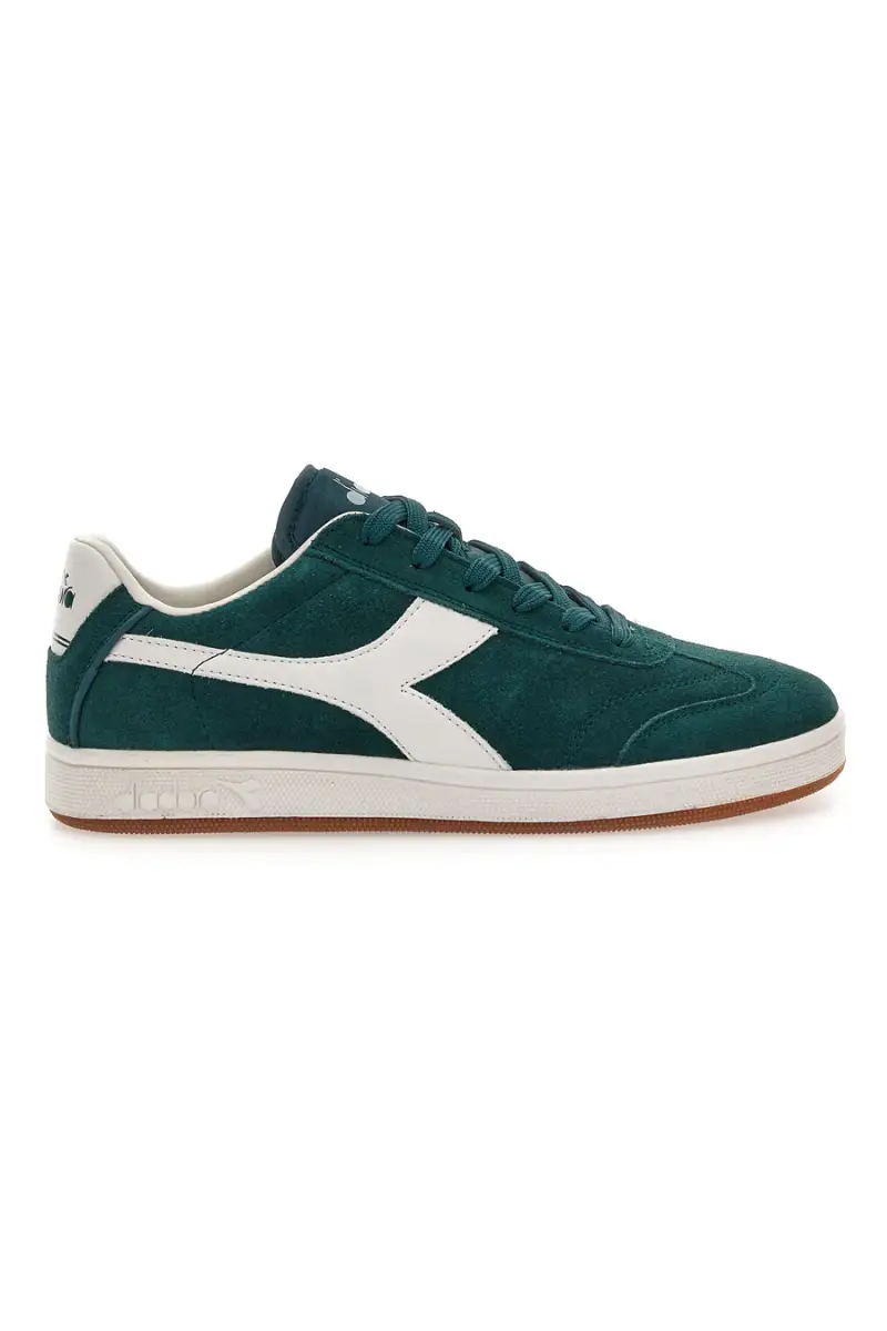 Sneakers verdi in suede con logo laterale Diadora Kick [VERDE]