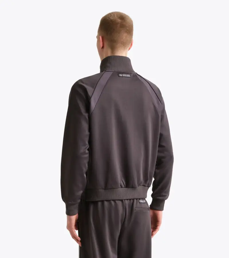 Diadora Maglia Track Jacket grigio scuro miniatura 2