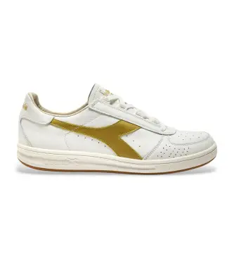 unisex 201181586 Sneakers B Elite '84 Italy, bianche e oro (36 5), Pelle, Bianco, Basso, Stringhe, Casual