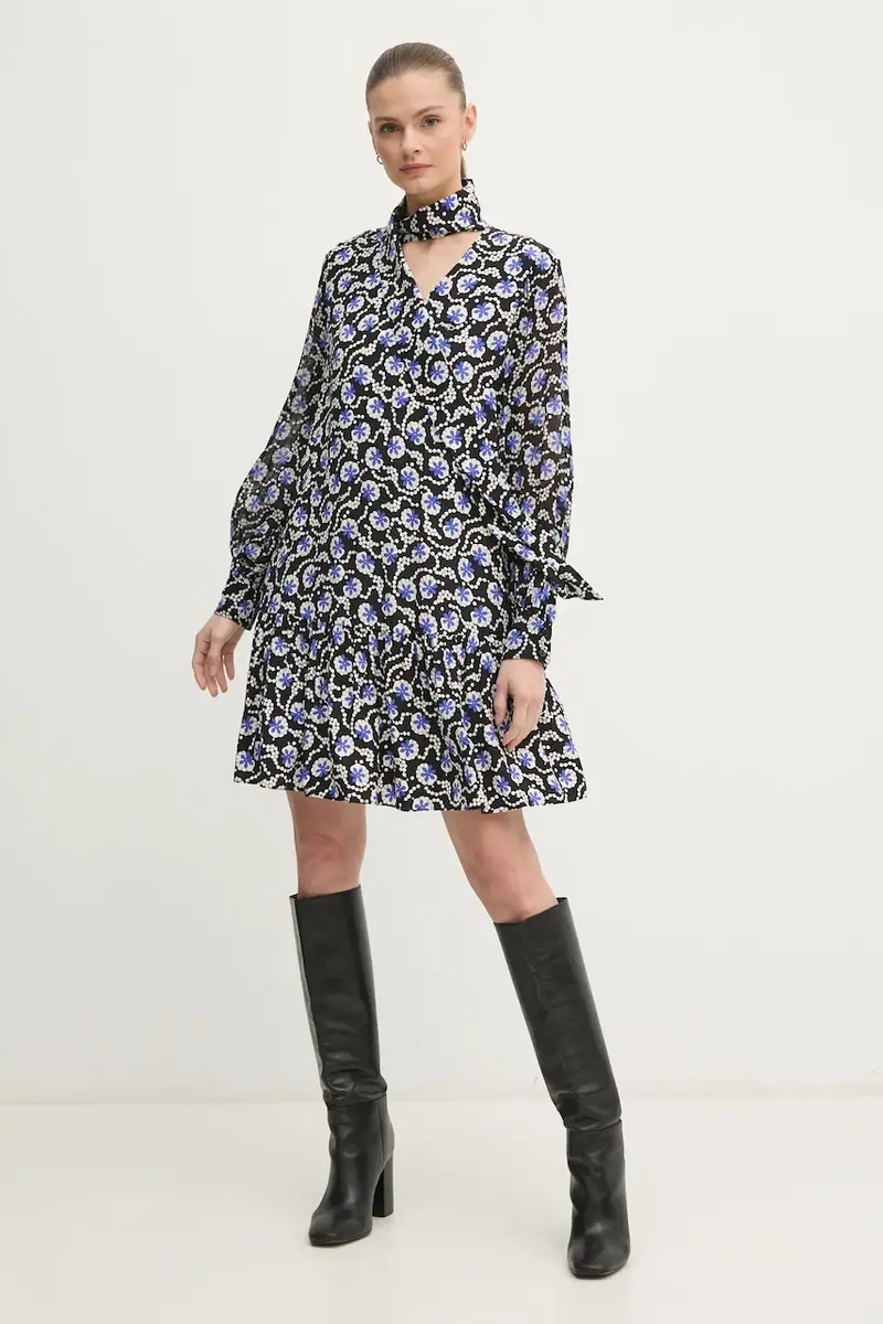 vestito colore nero DVFDL4S045