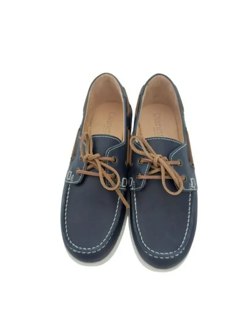 Dianetti mocassino blu navy bambino in pelle con lacci miniatura 2